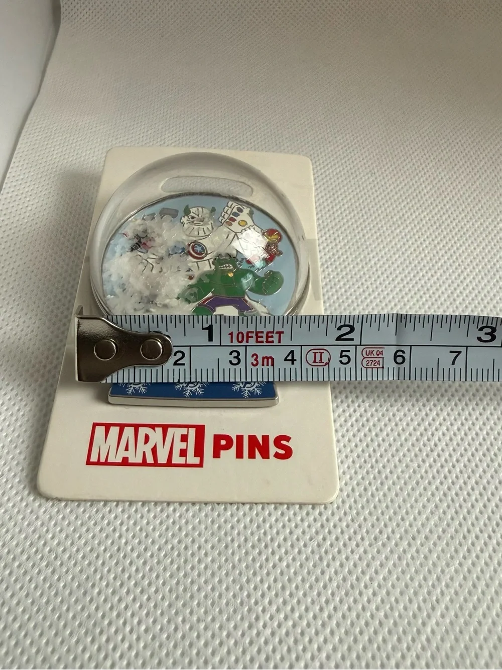 Disney Marvel Avengers Mini Snow Globe Pin 2022 Thanos Iron Man Hulk New